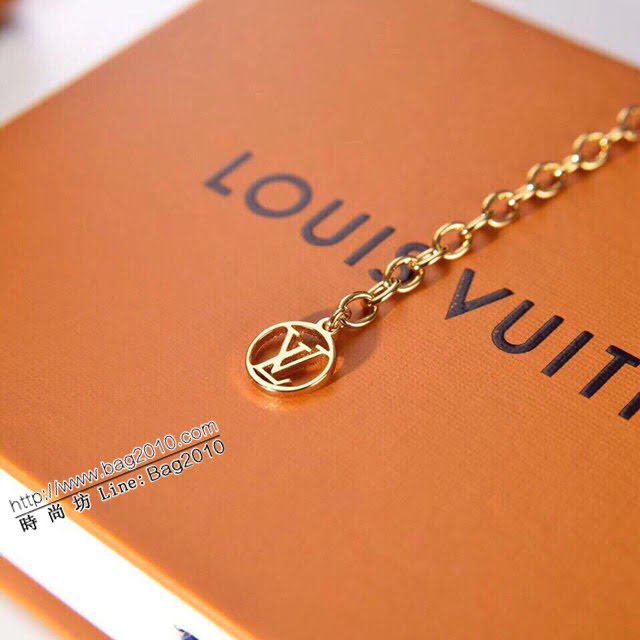 Louis Vuitton新款飾品 路易威登字母O手鏈 LV簡約字母金色可調節手鏈  zglv2219